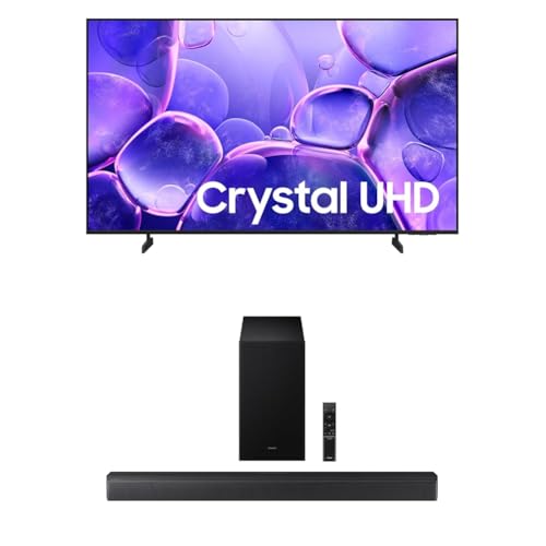 Image of Samsung 58-Inch Class Crystal UHD U8000F 4K Smart TV (2025 Model) Endless Free Content, Crystal Processor 4K B-Series Soundbar HW-B630F 3.1 ch DTS Virtual:X Soundbar (2025 Model)