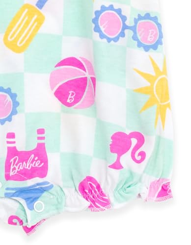 Barbie Infant Baby Girls Sleeveless Bubble Romper Pale Turquoise 18 Months - image 4