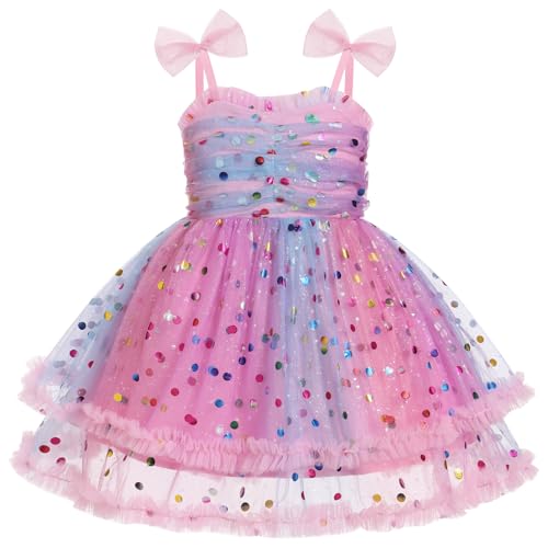 Robe princesse bébé fille sans manches pour concours et fête de tutu en tulle