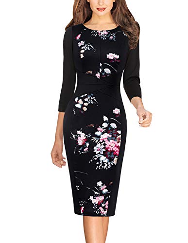 Image of VFSHOW Womens Slim Zipper Up Work Business Office Party Bodycon Pencil Sheath Dress