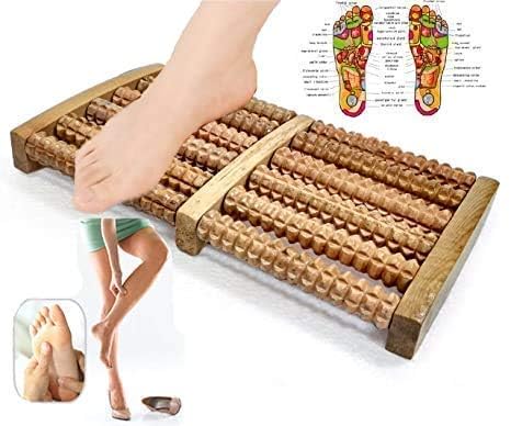 SHOPOLIFE Wooden Roller Foot Massager Body Stress Buster & Accupressure Point Device Relaxation Health Care Product Foot Massager and Legs Pain Relief (1 Pc) SHOPOLIFE Wooden Roller Foot Massager Body Stress Buster & Accupressure Point Device Relaxation Health Care Product Foot Massager and Legs Pain Relief (1 Pc)