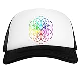 fiore della vita il fiore della vita berretto da baseball unisex nero bianco baseball cap white black