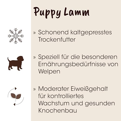 cdVet Fit-Crock Hundefutter trocken Puppy Lamm 10 kg, getreidefrei
