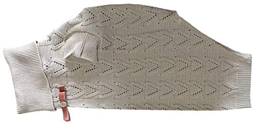 Roupa cachorro,pet, Dog Tricot mod.CLASIC TRABALHADO,estilosa,fofinho,quentinho, NUDE (EXGG)
