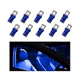 BWBWND 10 PCS LED Light Bulb for Car, Super Bright T10 5050 Wedge 5-SMD LED Replacement, 12V Error Free Miniature Bulbs for Vehicle Interior Dome Map Door Dashboard Lights (Blue)