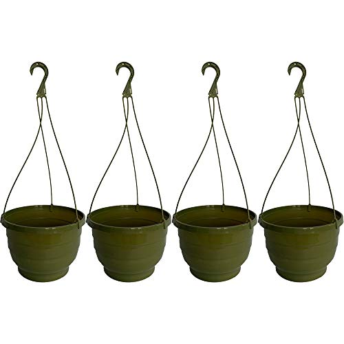 Fixtures Green Hanging Basket 25cm x 16cm (4 Pack)