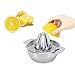 Produktbild Manueller Orangen-Zitronen-Limetten-Entsafter, Edelstahl-Zitruspresse, Metall-Handpresse mit Schüsselbehälter für Grapefruit
