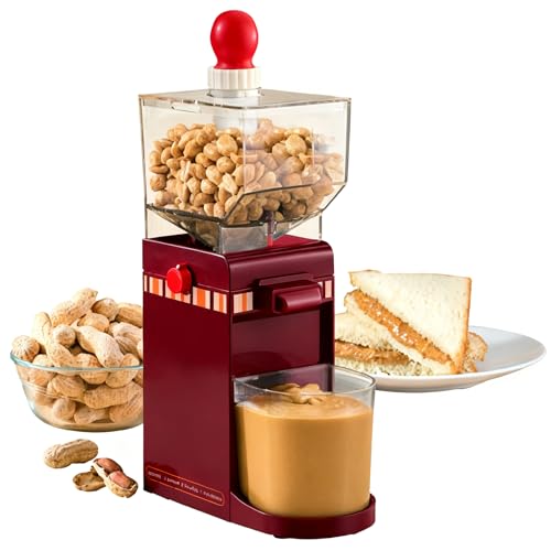 Máquina eléctrica para hacer mantequilla de cacahuete, molinillo de frutos secos de 500 ml para uso doméstico, de calidad comercial con ventosa, para cacahuetes, anacardos, almendras y avellanas