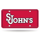 Rico Industries NCAA St. John's Red Storm Metal Auto Tag 6" x 12" - Great for Truck/Car/SUV