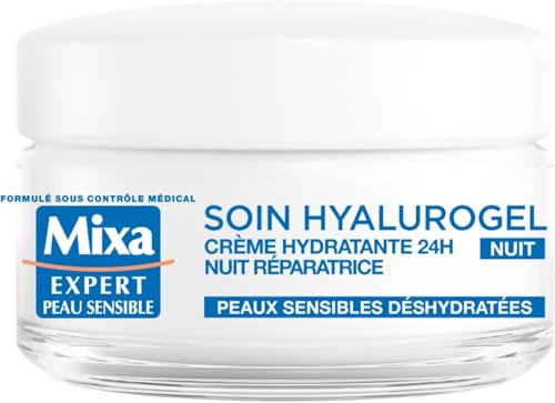 Mixa Expert Peau Sensible - Hyalurogel Nuit - Crème-Masque...