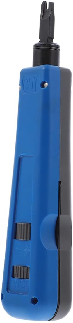 Holibanna HT-914B Multifunction Punch Down Tool for Network Modules Impact Tool Cable Punch Downs Includes Blades for Telephone and Cabling