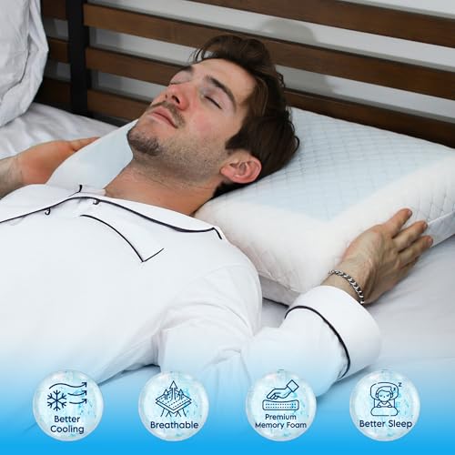 Almohada de Espuma Memory Foam 40.6x61 cm con Gel Frío miniatura 2