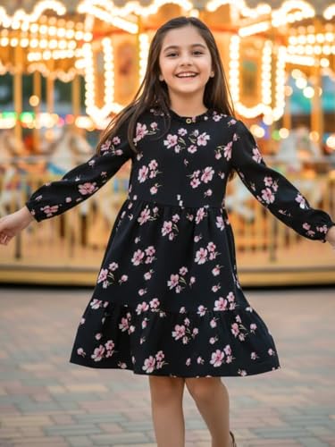 Image of Uptownie Lite Girls Knee Length A-Line Tiered Dress