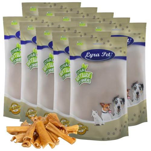 Lyra Pet® 10 kg Rinderkopfhaut Abschnitte 1-7 cm 10000 g wie Pansen Hundefutter Kauartikel Rind fettarm