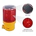 Qooltek Solar Powered LED Strobe Warning Light Garden Lamp Flashing Barricade Safety Sign Road Construction Signs Flash Traffic Lights Flicker Beacon Lamps (Red)