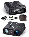 Prismáticos Visión Nocturna 3.6-10.8x31mm 64GB 1080P binoculares Digitales Infrarrojos de Alta Potencia con visión Nocturna Equipo espía infrarrojo para Caza y vigilancia