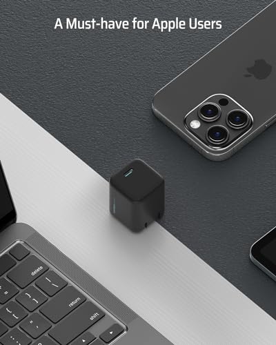 Image of CUKTECH 30W Phone Charger 2 Pack, USB C PD 3.0 Fast Charging Wall Charger Block, Compact and Foldable Mini Power Adapter for iPhone 16 /15 /14 /13, Galaxy S24 Ultra /S23, Pixel, iPad, and More (Black)
