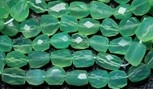 Chrysoprase calcédoine ovale facettée de qualité supérieure pour joaillerie artisanale