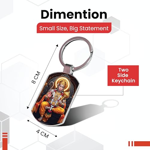 Image of Stylish Metal Keychains with Permanent Glossy Print - Inspirational Quotes & Spiritual Designs - Perfect Key chains for loved ones, Personal Use, Gifts & Return Gifts