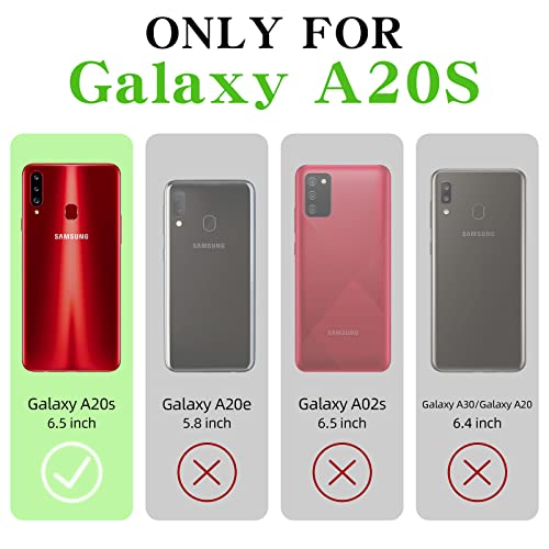 Image of for Samsung Galaxy A20S Case,Galaxy A20S Case for Women Gradual Change Glitter Crystal Soft TPU Stylish Butterfly Floral Heart Clear Protective Cover with Strap for Galaxy A20S (Rose Gold)