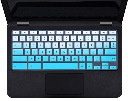 Keyboard Cover Skins Compatible with 13.3" Dell Chromebook 3380 &Dell 11.6" Chromebook C3181