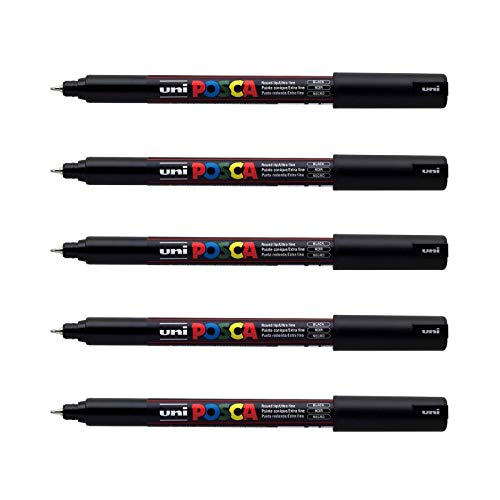 Posca Uni Mitsubishi Pencil PC1MR 0.7mm Extra Fine Nib Calibrated...