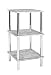 Produktbild HAKU Möbel Regal betonoptik, Chrom, MDF, Metall - Maße: B 39 cm x H 77 cm x T 39 cm, Style: Modern