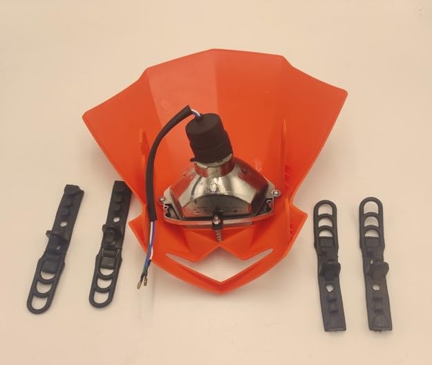 Plaque phare moto orange Tun'R Blaster pour rouler avec style au quotidien