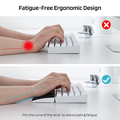 Ltc 872590238 Keyboard Wrist Rest, Cushion Support Pads For Compact 61 Keys 60% Keyboard, For Office, Gaming, Computer Pc Laptop Mac Typing thumb #4