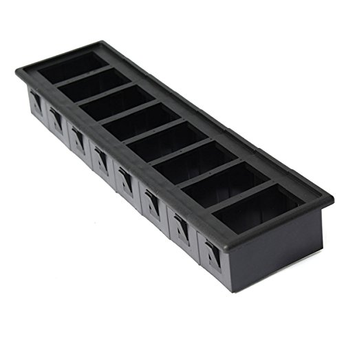 Support De Panneau D'interrupteurs En Alu Noir – Compatible ARB/Carling, 2/3/4 Voies, étanche, 4 Vis Incluses