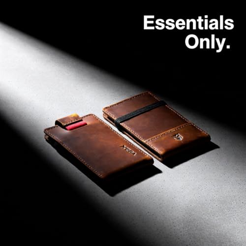Image of RFID Minimalist Slim Wallet for Men and Women, Holds Up to 12 Cards, Cash, Key Thin and Lightweight Credit Card Holder Vintage Color
