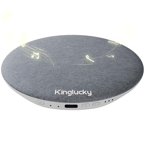 Kinglucky Pillow Speaker for Sleeping Bluetooth Speaker Under Pillow with Built-in Pink Noise White Noise Sound Machine for Sleeping White Noise Sound Machine with Sleep Pink Noise Music Grey