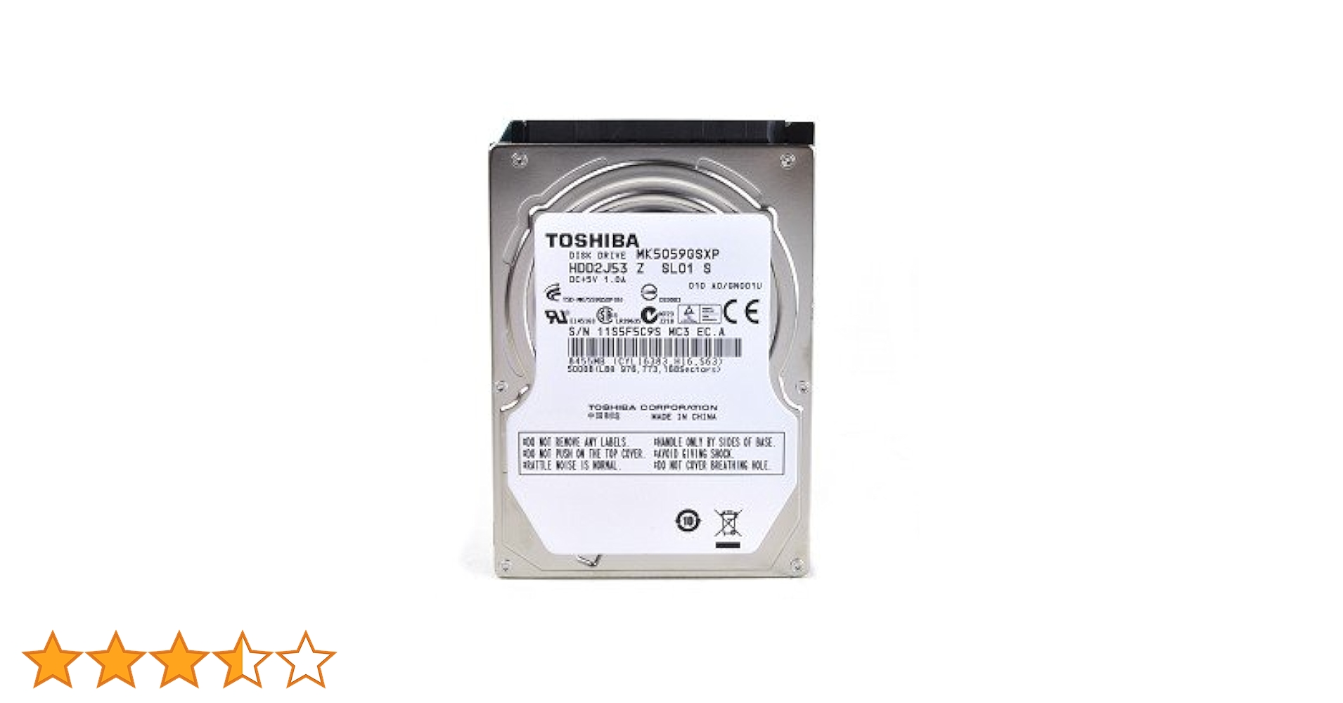 Amazon | HDD 2.5インチ SATA 500GB MK5059GSXP | 内蔵