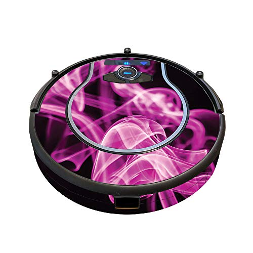 Image of MightySkins Skin Compatible with Shark Ion Robot 750 Vacuum Minimal Coverage - Pink Flames | Protective, Durable, and Unique Vinyl wrap Cover | Easy to Apply, Remove | Made in The USA