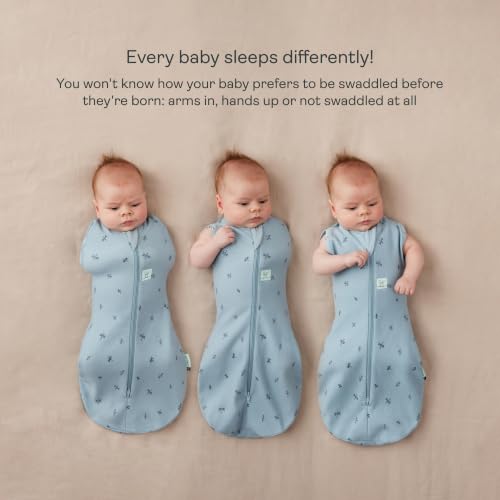 Image of ergoPouch Cocoon Swaddle Sleep Sack, 6-12 Months, 0.2 TOG, Dragonflies | Better Sleep for Baby, Gentle Snug Fit Helps Calm Startle Reflex, Made for Arms In /Out Sleeping, Soft Breathable Fabric