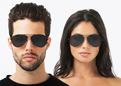PRIVÉ REVAUX “The Commando” Polarized Aviator Sunglasses -Designer Eyewear - Thumbnail 3