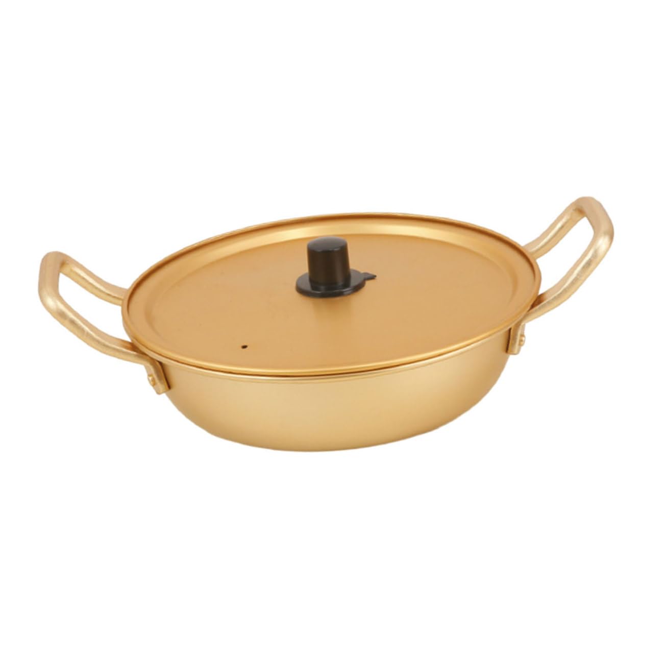 SOLUSTRE Aluminum Noodle Pot with Lid Double Handle Ramen Cooker Versatile Hot Pot for Soups Daily Cooking Easy to Clean Kitchen Essential for Quick Meals