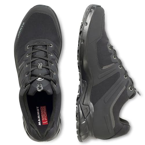 Mammut Ultimate Pro Low GTX Men | Wanderschuhe für Herren, Gore-Tex Schuhe, Wasserdichte Sportschuhe, Trekkingschuhe für Leichte Wanderungen, Bergschuhe, Outdoor Freizeitschuhe | Schwarz, 10.5
