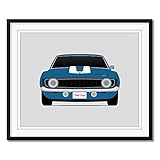 Chevy Camaro Yenko 1969 in 2 Fast 2 Furious Inspired Poster Print Wall Art Decor Handmade (Unframed)