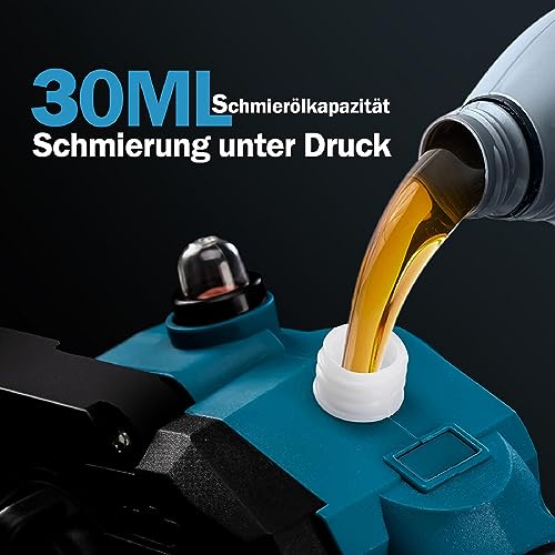 KIESBOHR Bürstenlose Kettensäge mit verbesserter Kettenschmierung, Kompatibel mit Makita 18V Akku, (ohne Akku und Ladegerät) (8 Zoll) – Bild 6
