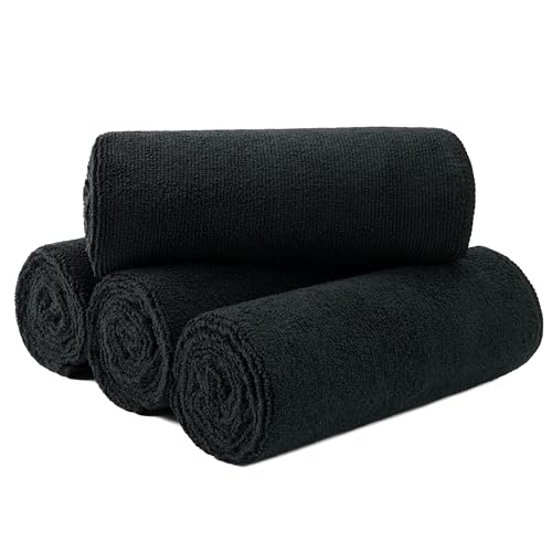 New Microfiber Hair Drying Salon Towels, 16 x 29 inches, 4 Pack, Quick Dry, Lint Free