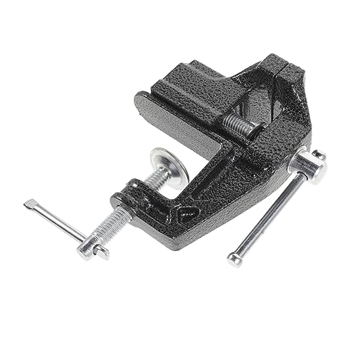 LALAFINA 360° Rotating Bench Vise Mini Table Vise Clamp for Metal Working Strong Clamping Force for Wood Carving