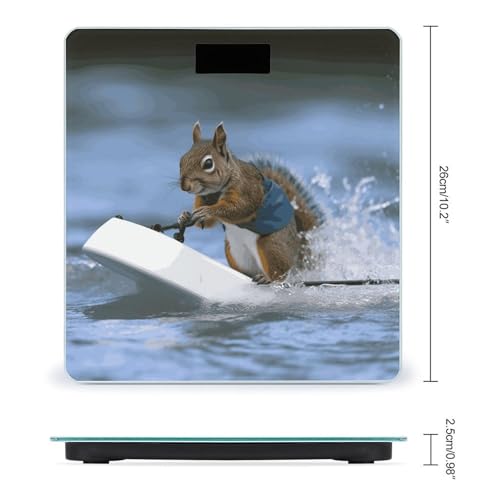 Báscula Digital de Baño con Pantalla LED Clara y Vidrio Templado miniatura 2