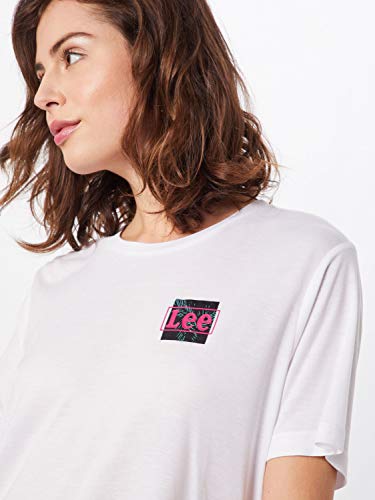 Lee Relaxed Fit Tee T-Shirt, Bianco (Bright White