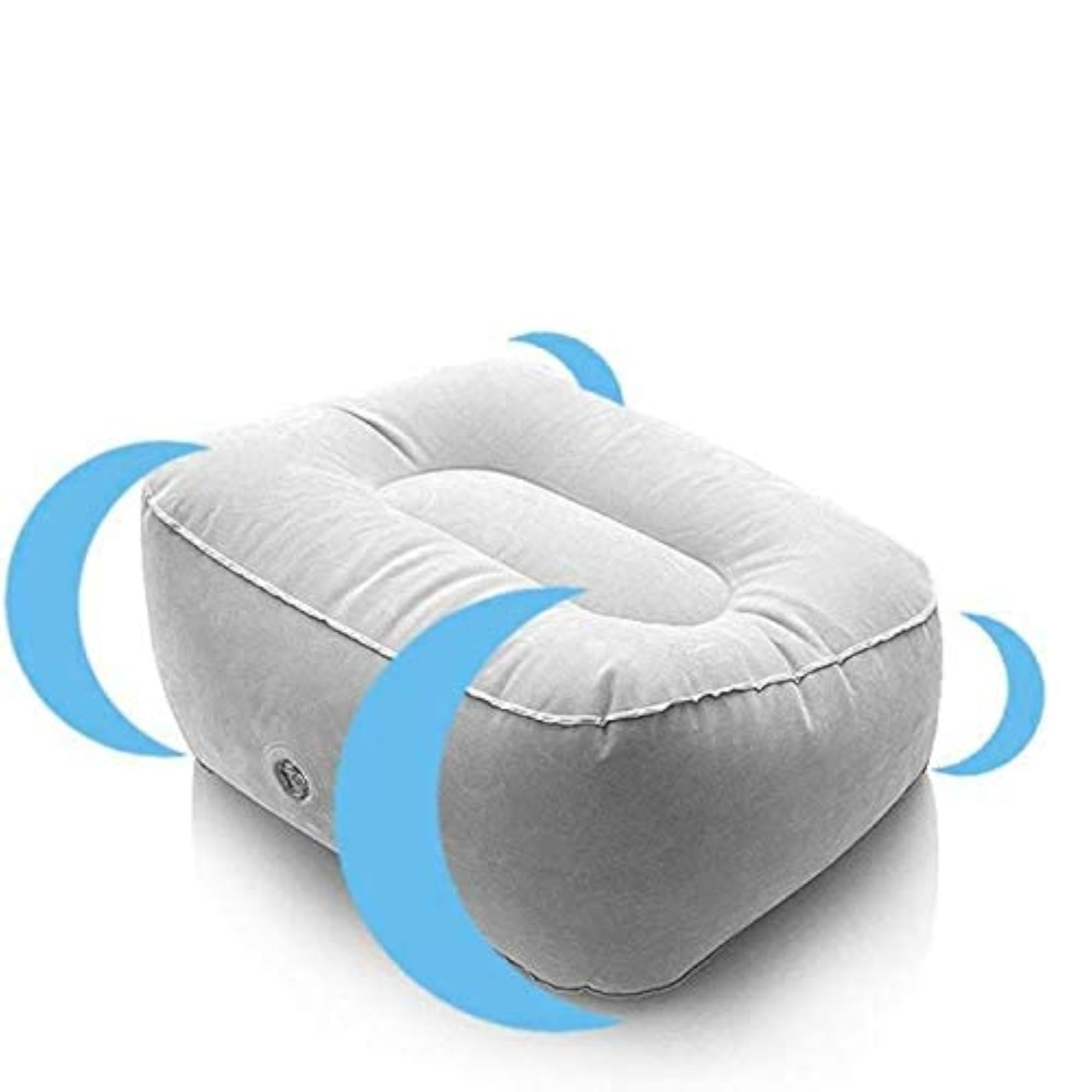 Inflatable Travel Foot Rest Pillow, Portable Cushion
