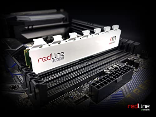 Image of Mushkin Redline White - DDR4 UDIMM - 8GB (1x8GB) 3600MHz CL-14-288-pin1.35V Desktop Ram - Non-ECC - Dual Channel - FROSTBYTE Heatsink (MRD4U360EKKT8G)