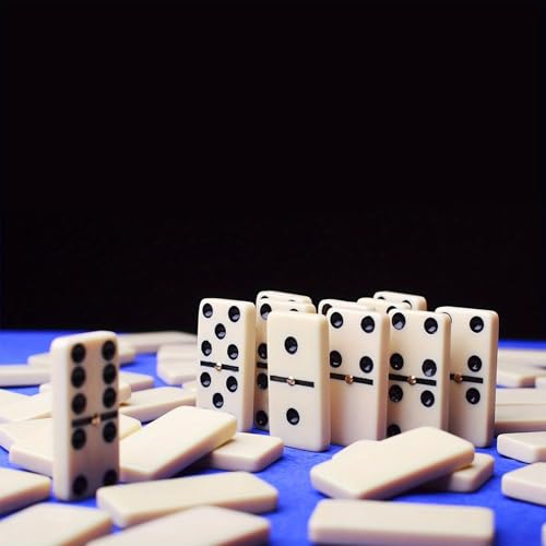 Double Six Dominoes Set for Adults with Wooden Storage Box - 28-Piece Portable Travel Game, Family Board Game for Kids & Adults - Dominoes for Game Nights & Parties by Strategyify - Image 4