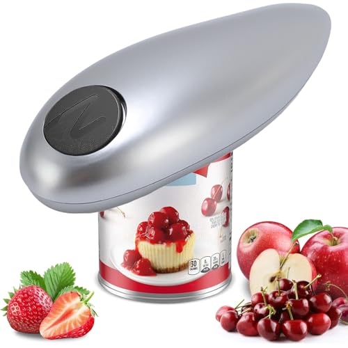TARSHYRY Automatic Electric Can Opener, Stainless Steel Hand Held Battery Operated Can Opener for Seniors, Kitchen Gadgets