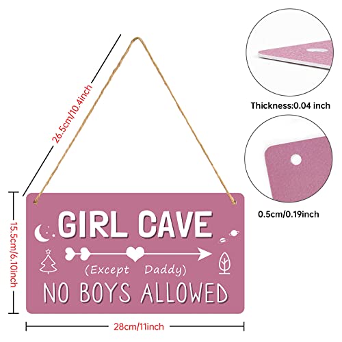 Little Girls Room Decor For Nursery,Kids Bedroom Decor For Bedroom£¬Little Girls Bedroom Decor Teepee Tent For Kids Room Signs For Door,No Boys Allowed Sign For Girls Waterproof Decoration Hanging Sign Cute Bedroom Decor For Kids£¨11Inch X 6.10Inch£© #TOP5