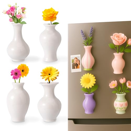 4 imanes decorativos para refrigerador en cerámica